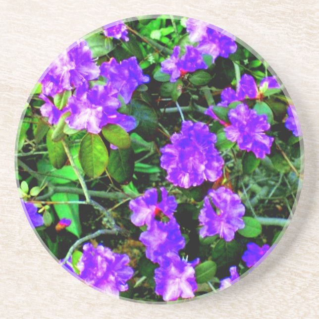 Posavasos De Arenisca Rhododendron Abstract Coaster (Frente)