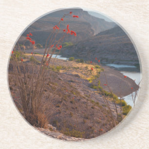 Posavasos De Arenisca Río Grande atravesando el desierto de Chihuahuan
