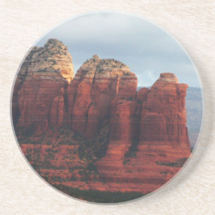 Posavasos De Arenisca Roca de café nublado en Sedona Arizona