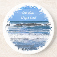 Roca marina Costa de Oregón en el Océano Pacífico