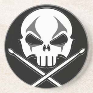 Posavasos De Arenisca Roca Metalizado pesada y batas de tambor rodante