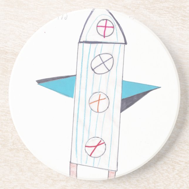 POSAVASOS DE ARENISCA ROCKET (Frente)