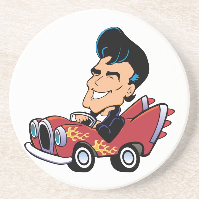 Posavasos De Arenisca Rodder en caliente (Frente)