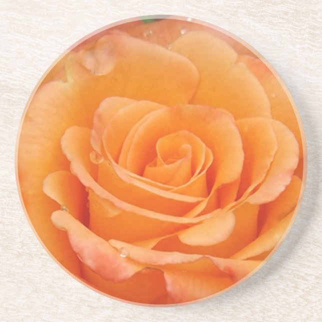 Posavasos De Arenisca Rosa naranja (Frente)