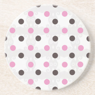 Posavasos De Arenisca Rosa y práctico de costa del lunar de Brown