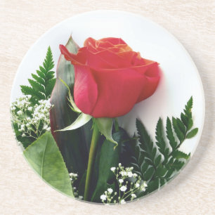 Posavasos De Arenisca Rosas rojas