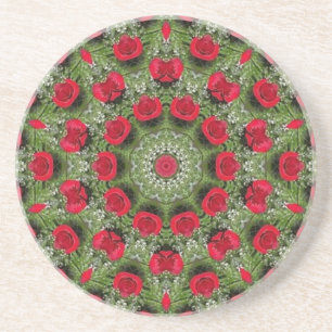 Posavasos De Arenisca Roses rojos
