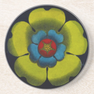 Posavasos De Arenisca Rosette arquitectónico Nº 6