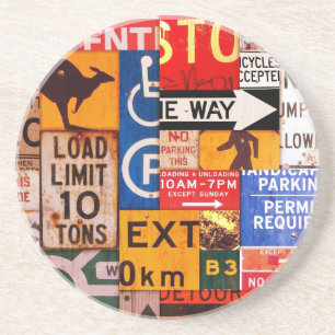 Posavasos De Arenisca Rótulos