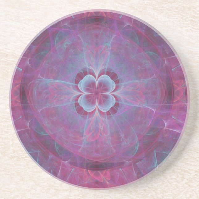 Posavasos De Arenisca Royal Four Leaf Clover Coasters (Frente)