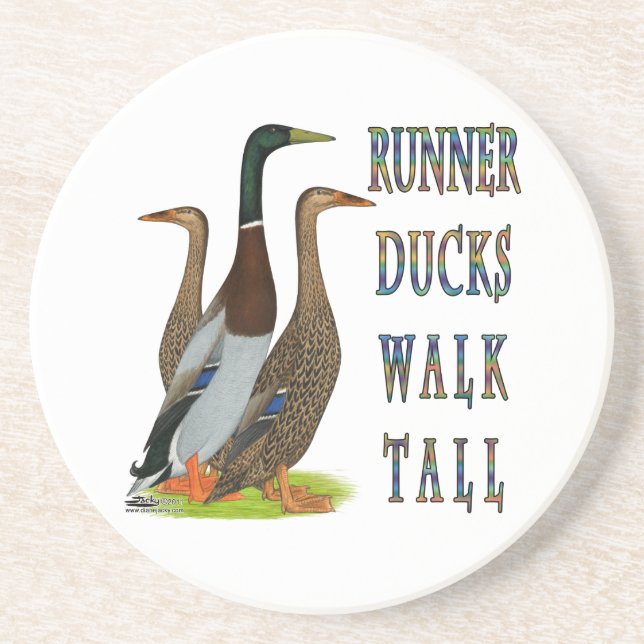 Posavasos De Arenisca Runner Ducks Walk Tall (Frente)