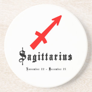 Posavasos De Arenisca Sagittarius, 22 de noviembre - 21 de diciembre