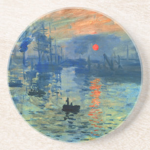 Posavasos De Arenisca Salida del sol de la impresión, Soleil Levant,