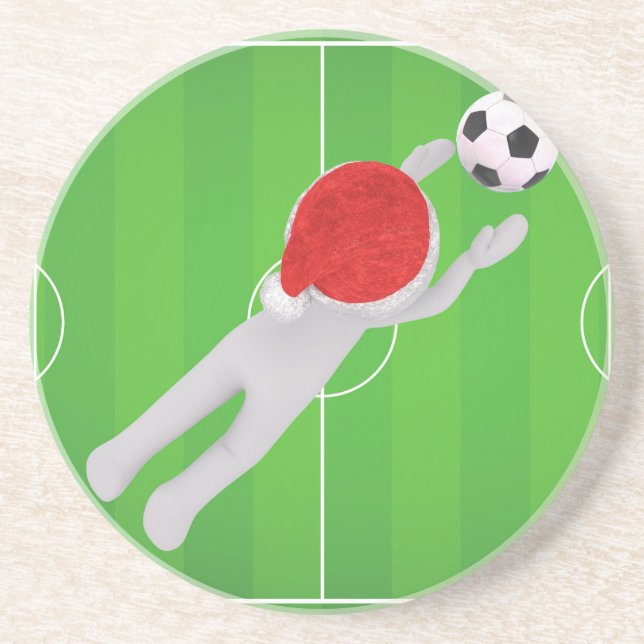 Posavasos De Arenisca santa de fútbol (Frente)