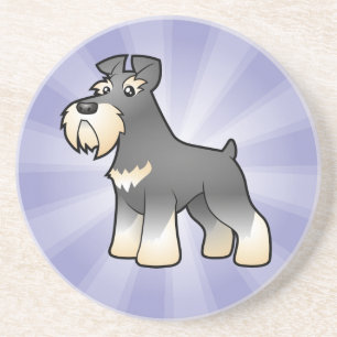 Posavasos De Arenisca Schnauzer gigante/estándar/miniatura del dibujo