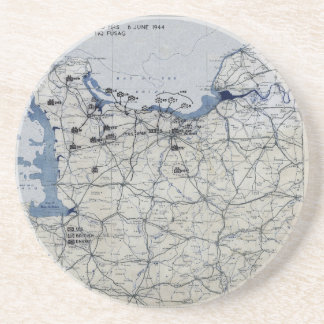 Posavasos De Arenisca Segunda Guerra Mundial día D mapa 6 de junio de
