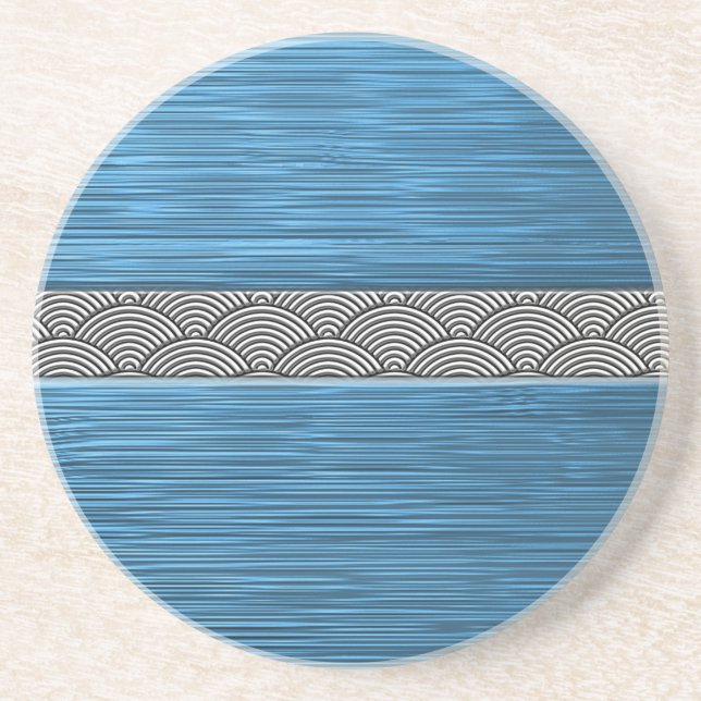 Posavasos De Arenisca seigai turquesa (Frente)