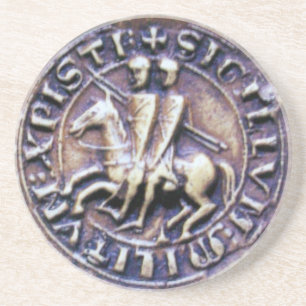 POSAVASOS DE ARENISCA SELLO DE LA PLANTILLA DE LOS CABALLOS