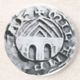 POSAVASOS DE ARENISCA SELLO DE LA PLANTILLA DE LOS CABALLOS