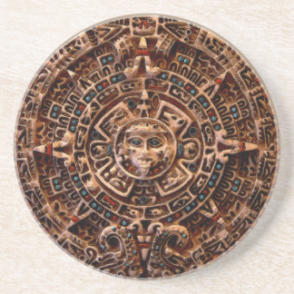 Posavasos De Arenisca Semana de arenisca del calendario solar maya y azt