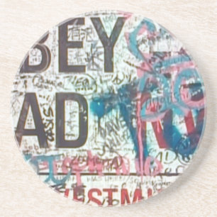 Posavasos De Arenisca Señal de tráfico de la abadía