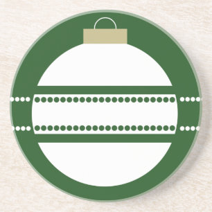 Posavasos De Arenisca Sencilla Moda Ornamento Sencilla, Verde Holly