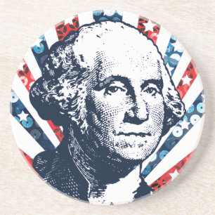 Posavasos De Arenisca sequin george washington