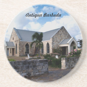 Posavasos De Arenisca Serie de Antigua Barbuda: Pascua de iglesia
