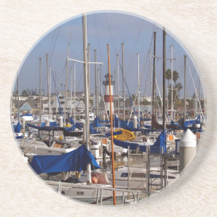 Posavasos De Arenisca Serie de faro: puerto seguro