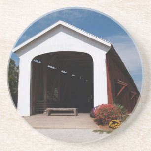 Posavasos De Arenisca Serie de puentes cubiertos: escayola