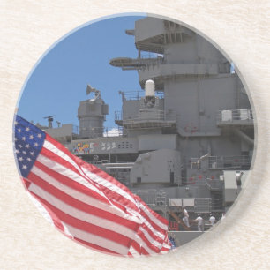 Posavasos De Arenisca Serie Hawaii - Batallero Mo con Sailors Coaster