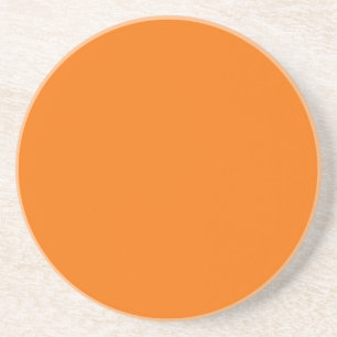 Posavasos De Arenisca Serie sólida: escayola Naranja