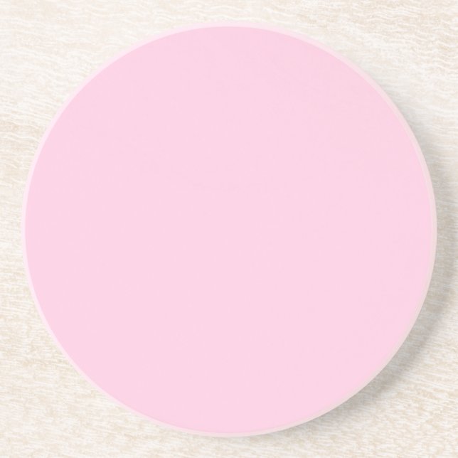 Posavasos De Arenisca Serie sólida: escayola rosa (Frente)
