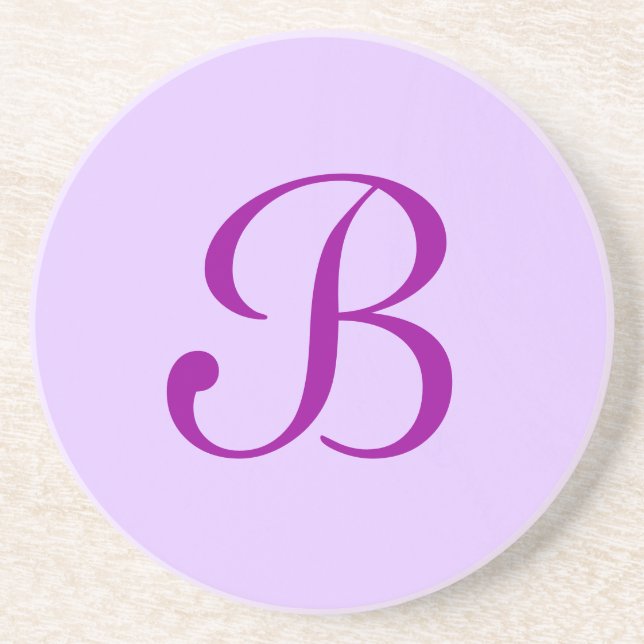 Posavasos De Arenisca Serie Sólida: Pascua púrpura (Frente)