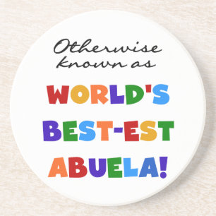 Posavasos De Arenisca Si no conocido como regalos del Mejor-est Abuela
