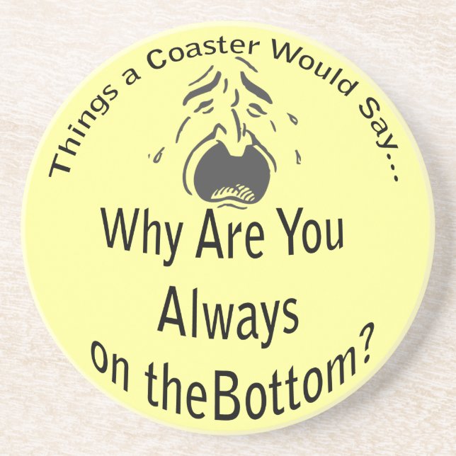 Posavasos De Arenisca Siempre en la montaña rusa de la luz inferior (Frente)