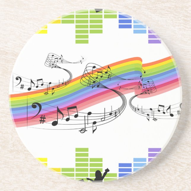 Posavasos De Arenisca Sigue bailando (Frente)