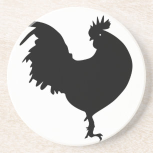 Posavasos De Arenisca Silueta del gallo