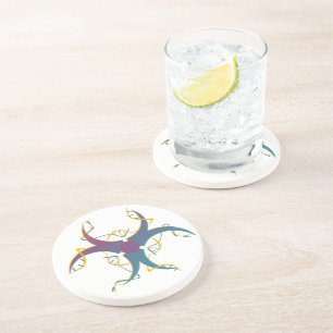 Posavasos De Arenisca Símbolo de peligro biológico para empalme de genes