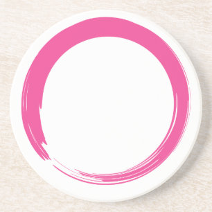 Posavasos De Arenisca Símbolo rosa de zen / círculo de entrelazado