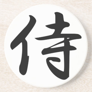 Posavasos De Arenisca Símbolo samurai kanji