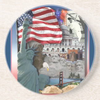 Posavasos De Arenisca Símbolos norteamericanos de Estados Unidos