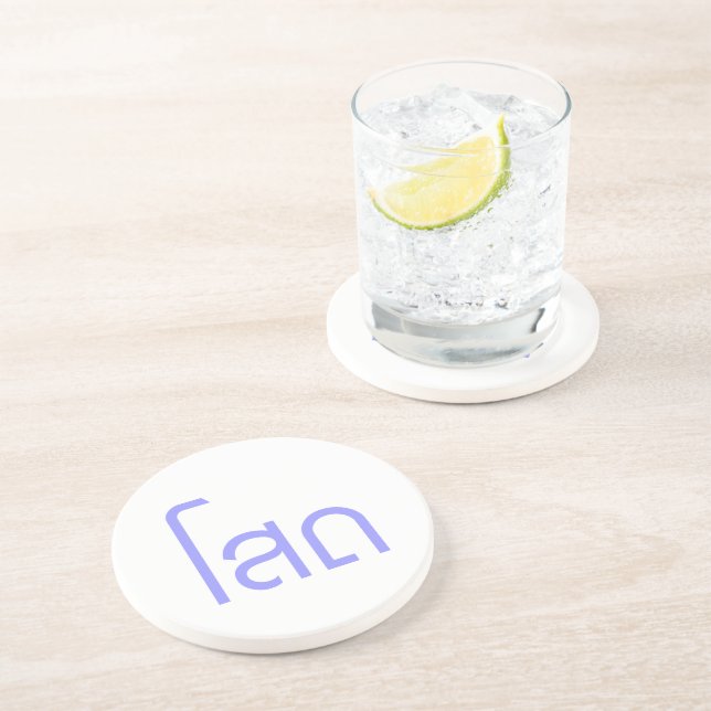 Posavasos De Arenisca Single・SOHT en escritura en idioma tailandés. (Lado)