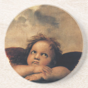 Posavasos De Arenisca Sistine Madonna Angels por Raphael Sanzio