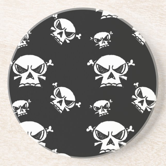 Posavasos De Arenisca Skull Boys (Frente)