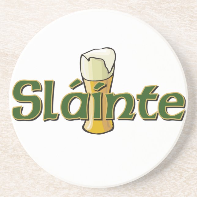 Posavasos De Arenisca Slainte prácticos de costa (Frente)