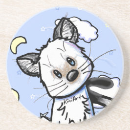 Posavasos De Arenisca Smidge Kitten Coaster