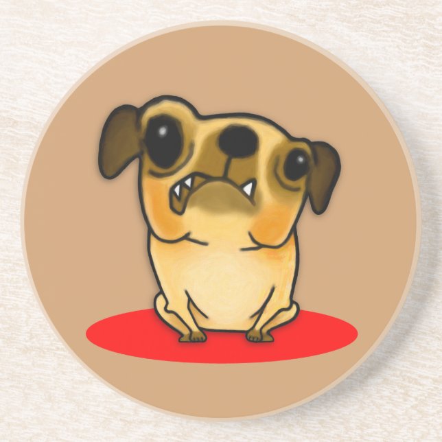 Posavasos De Arenisca Snaggoth Tooth Pug (Frente)