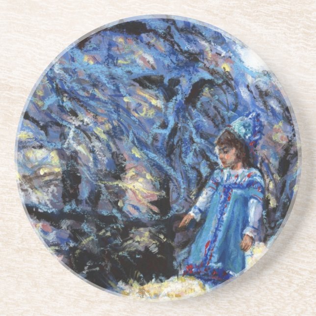Posavasos De Arenisca Snow Maiden (Frente)