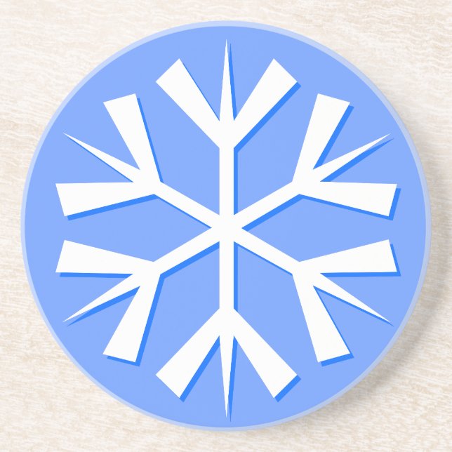 Posavasos De Arenisca Snowflake (Frente)